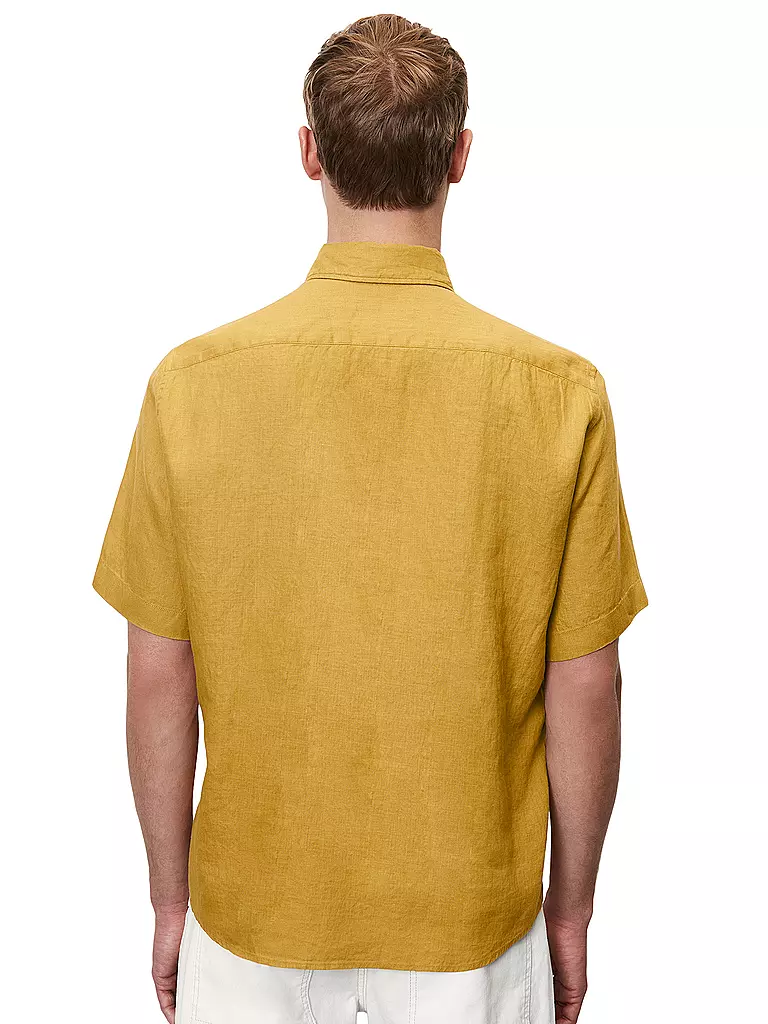 MARC O'POLO | Leinenhemd Regular Fit | gelb