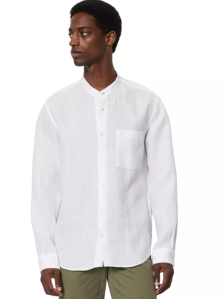 MARC O'POLO | Leinenhemd | Weiss