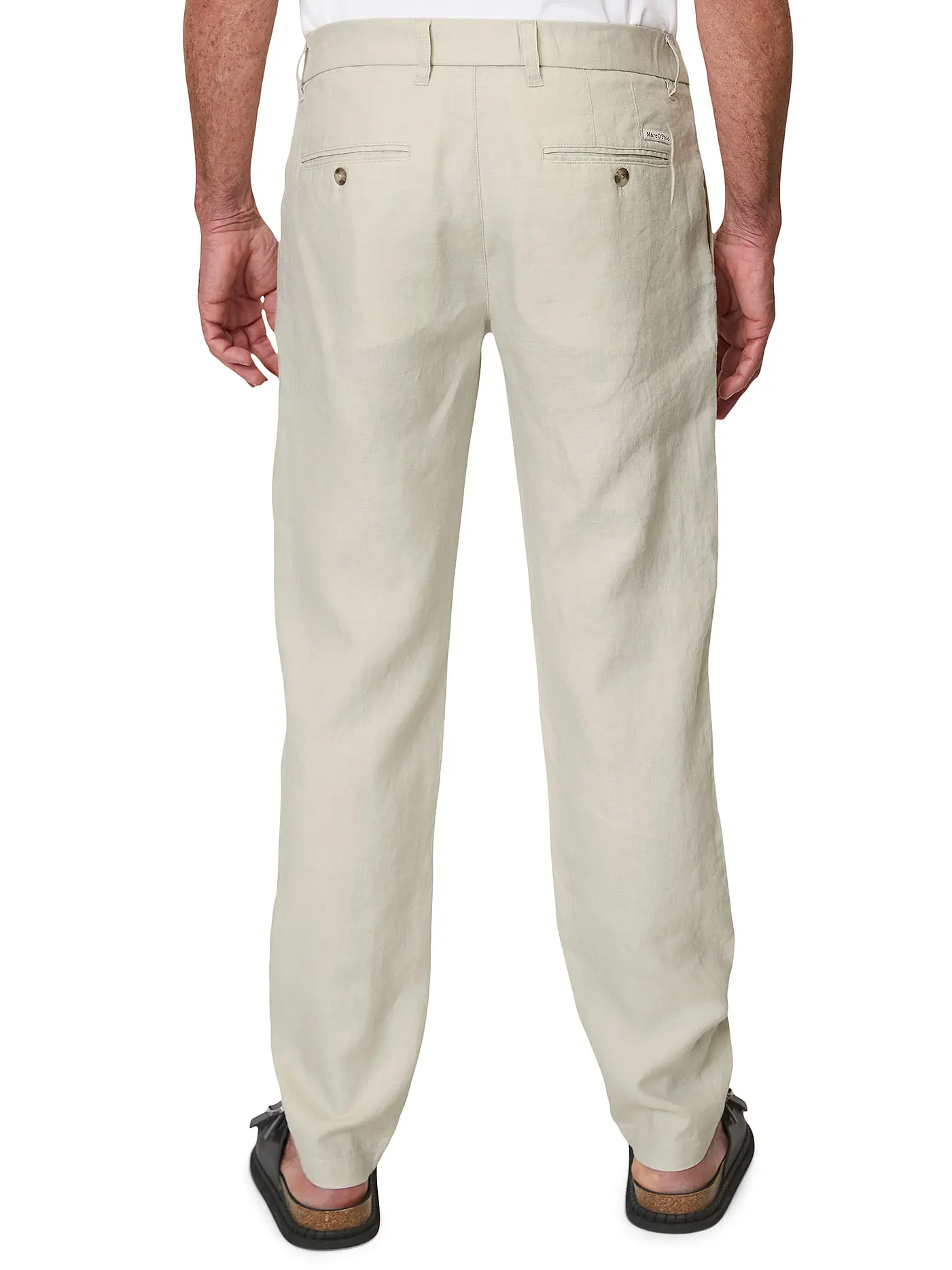 MARC O'POLO | Leinenhose OSBY | grau