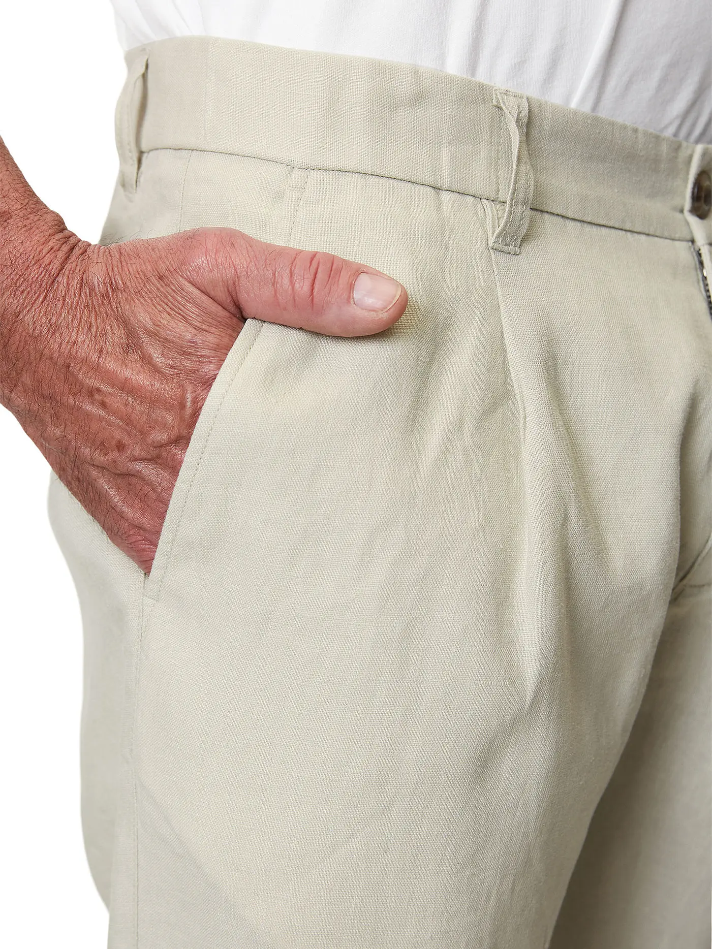 MARC O'POLO | Leinenhose OSBY | grau