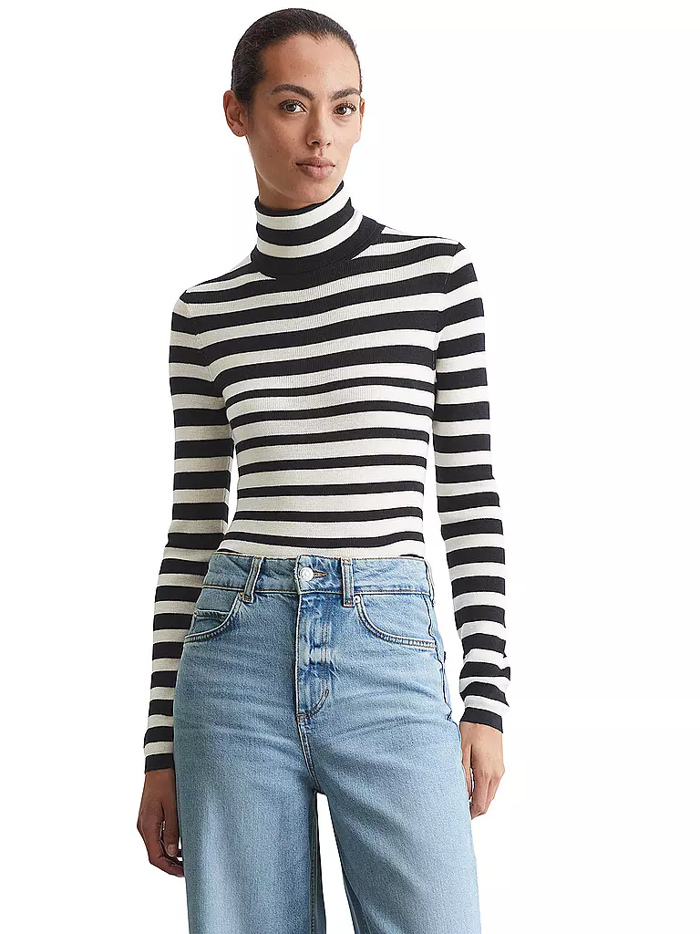 MARC O'POLO Rollkragenpullover dunkelblau