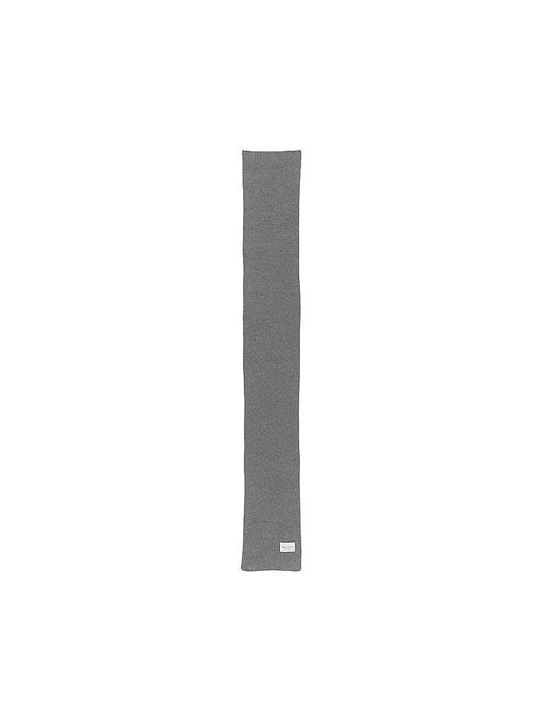 MARC O'POLO | Set 2-teilig Haube und Schal graphite grey melange | schwarz