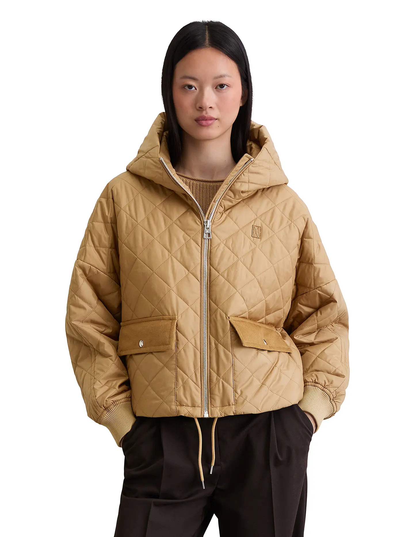 MARC O'POLO | Steppjacke | hellbraun