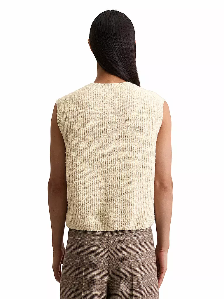 MARC O'POLO | Strickgilet | creme