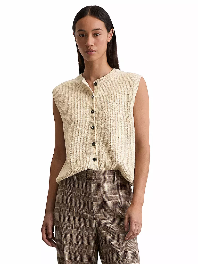 MARC O'POLO | Strickgilet | creme