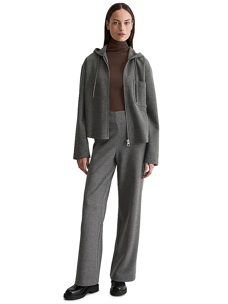 MARC O'POLO | Sweatjacke  | grau