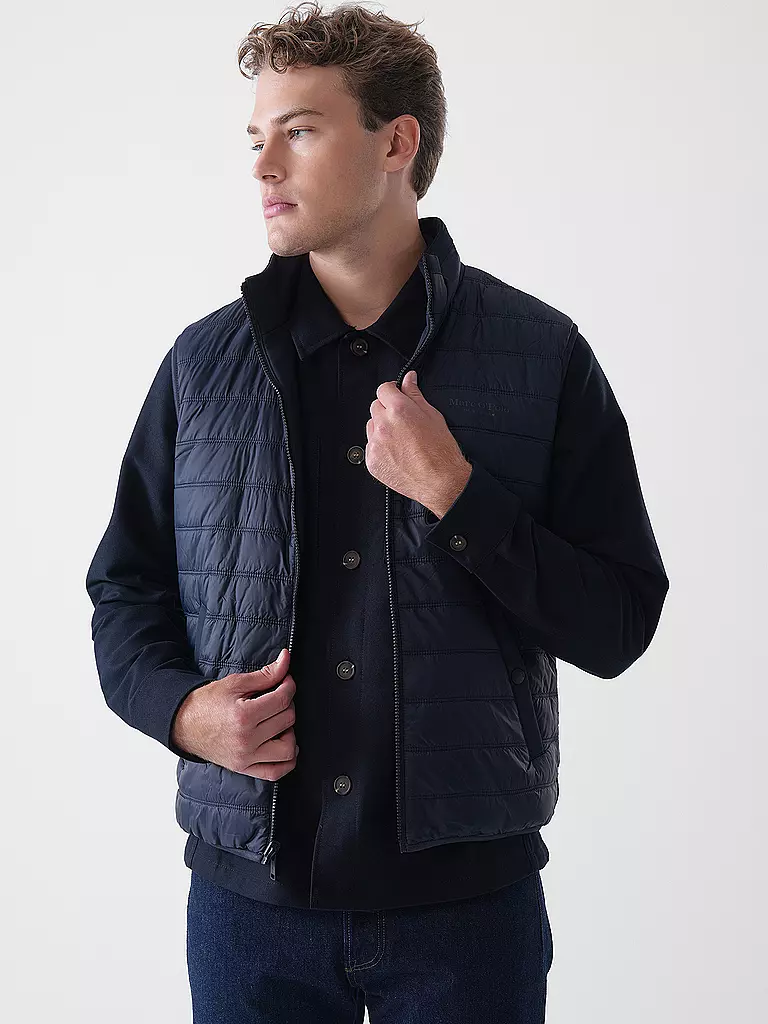 MARC O'POLO | Wende Gilet | blau