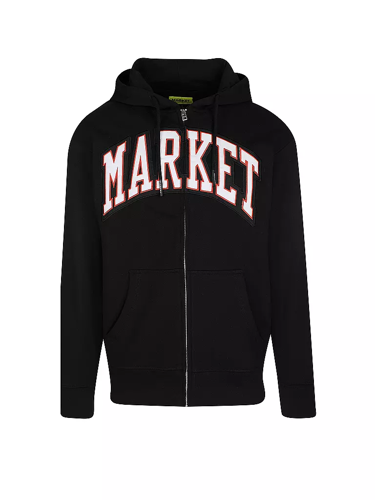 MARKET | Sweatjacke Arc | schwarz