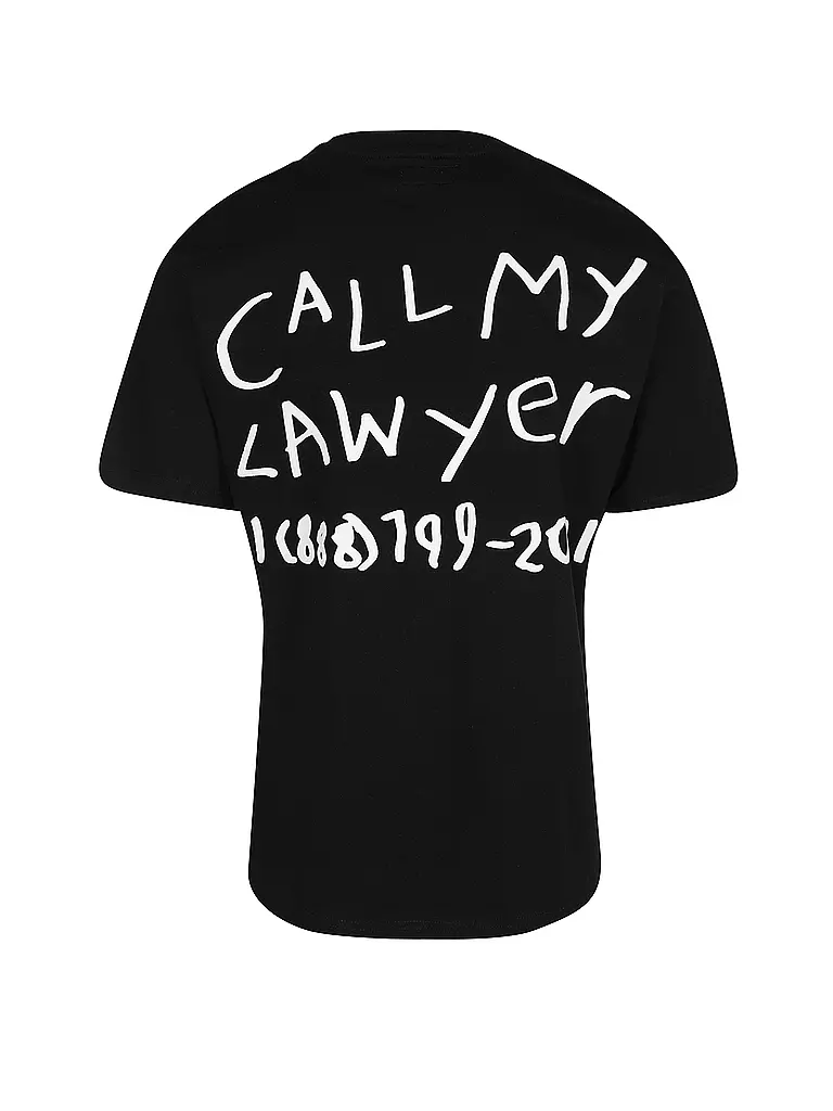 MARKET | T-Shirt CALL MY LAWYER | schwarz