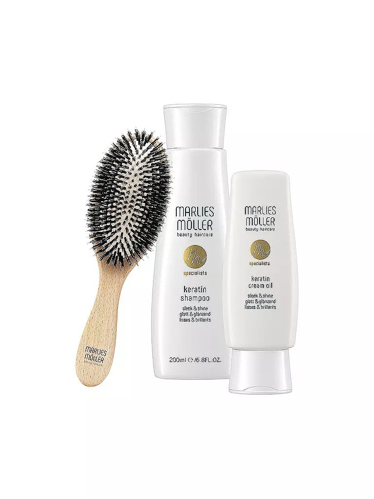 MARLIES MÖLLER | Haarpflege - Keratin Shampoo and Cream Oil  Sleek & Shine Set 200ml / 125ml  | keine Farbe
