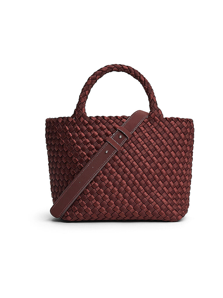 MARREA Tasche - Tote Bag MIDI STRIPE beere