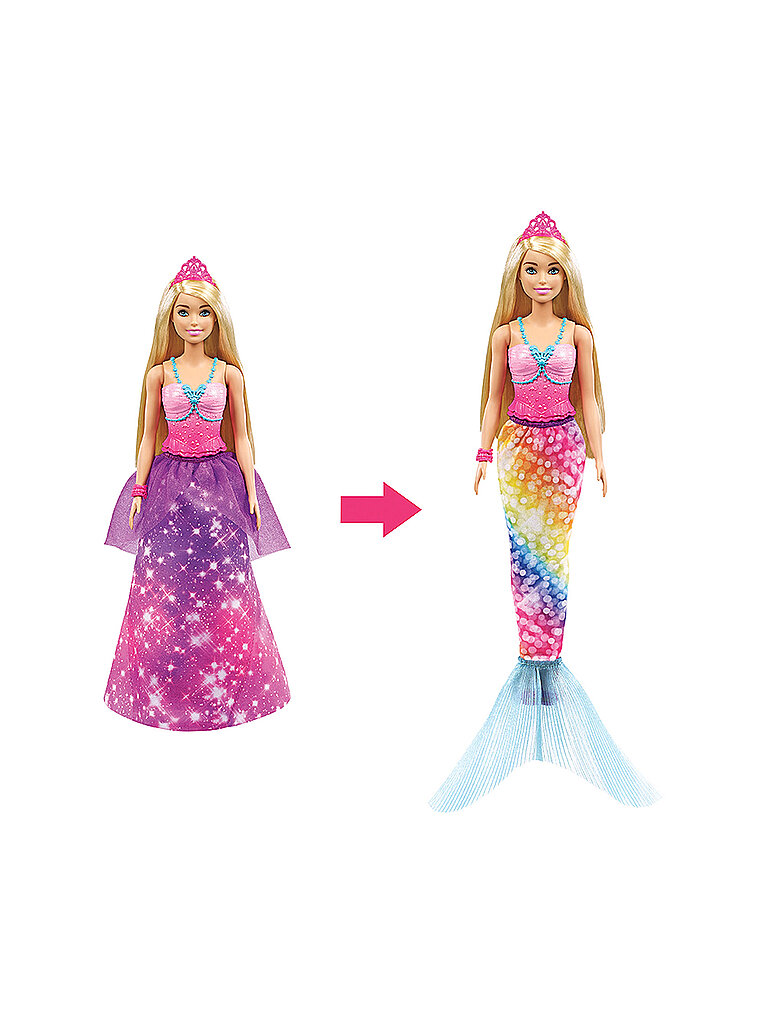 MATTEL Barbie Dreamtopia 2-in-1 Prinzessin & Meerjungfrau Puppe