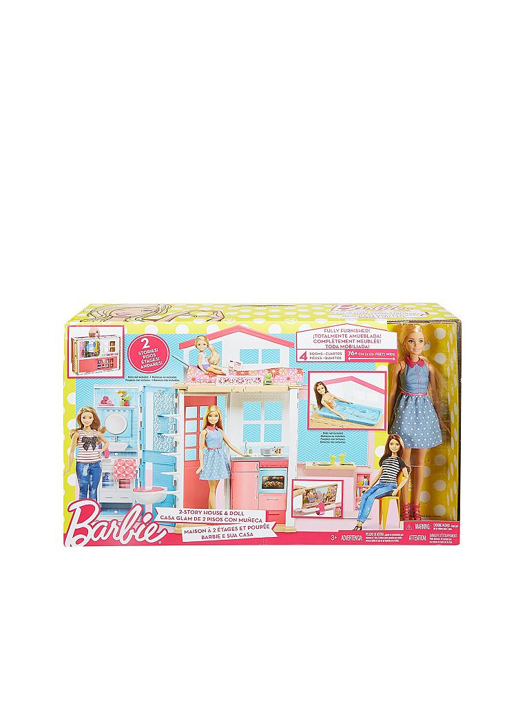 MATTEL | Barbie - 2-Etagen Ferienhaus und Puppe | 