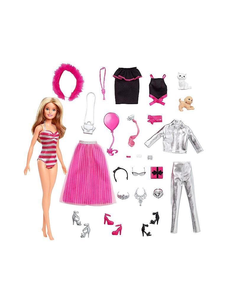 MATTEL | Barbie - Adventskalender 2019 mit Puppe und Zubehör | transparent