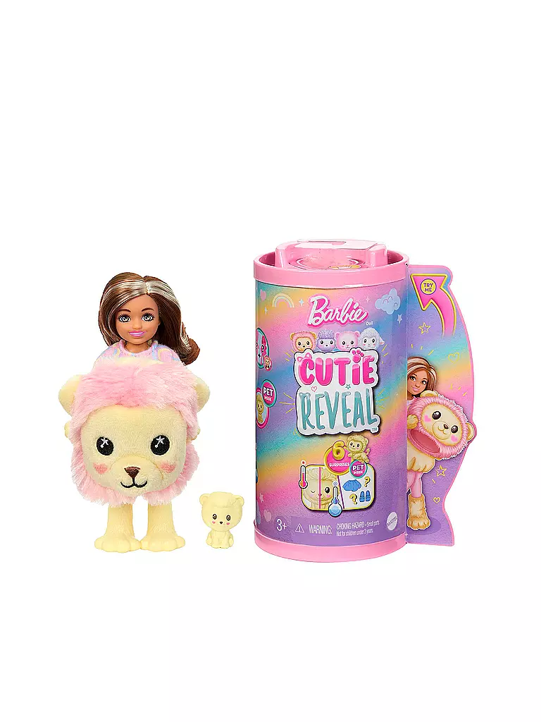 MATTEL | Barbie Cutie Reveal Chelsea Kuschelweich Serie - Löwe | keine Farbe