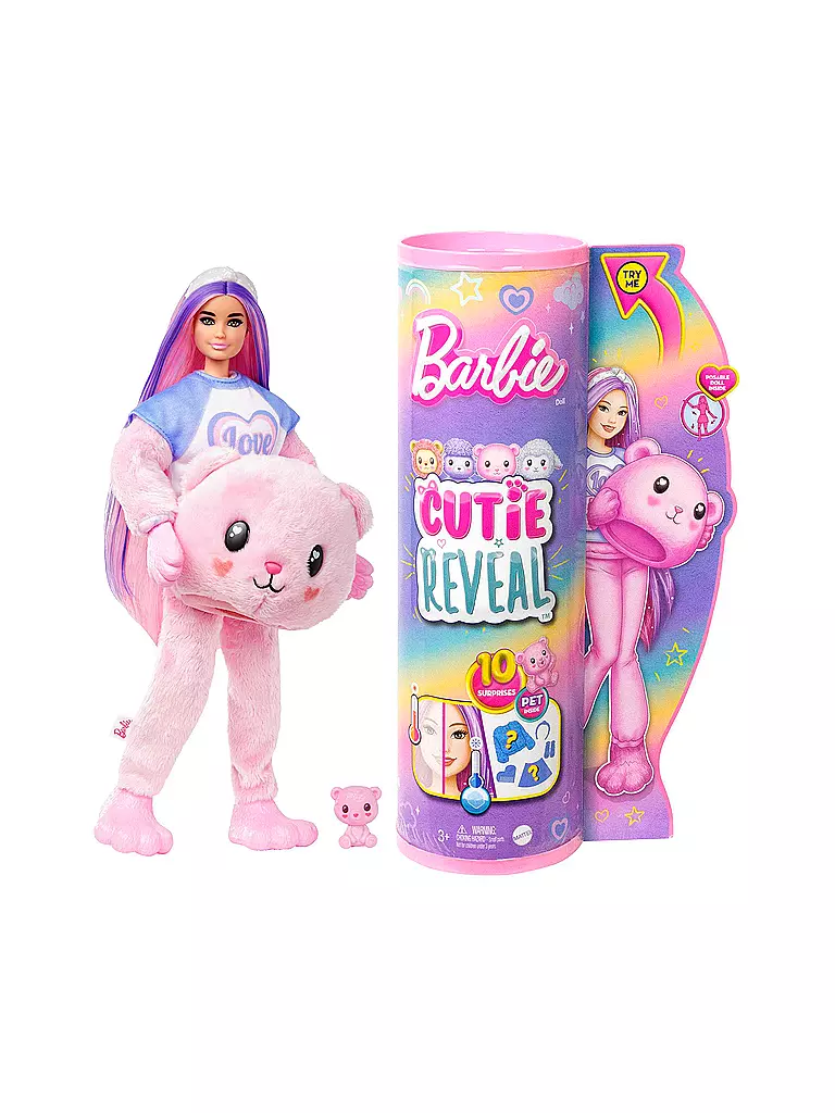 MATTEL | Barbie Cutie Reveal Cozy Cute Serie - Teddybär | keine Farbe