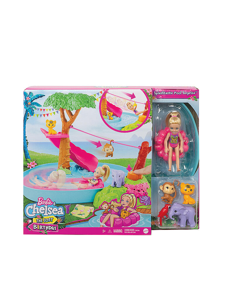 MATTEL | Barbie und Chelsea Dschungelabenteuer Dschungelparty-Spielset | keine Farbe