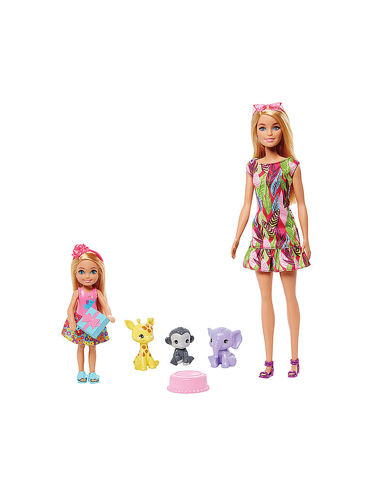 MATTEL | Dschungelabenteuer Barbie und Chelsea Spielset mit Zubehör | keine Farbe
