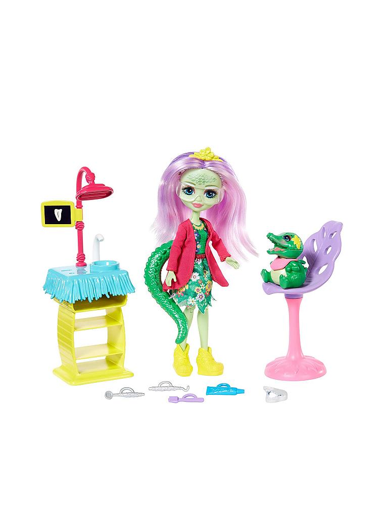 MATTEL | Enchantimals - Themenpack - Andie Alligator & Marshy Liebenswerte Zahnärztin | keine Farbe