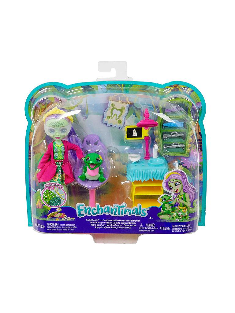 MATTEL | Enchantimals - Themenpack - Andie Alligator & Marshy Liebenswerte Zahnärztin | keine Farbe