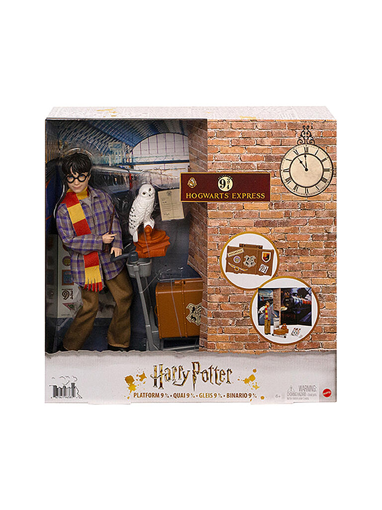 MATTEL | Harry Potter Gleis 9 3/4 Spielset mit Harry Potter Puppe & Hedwig Figur | keine Farbe