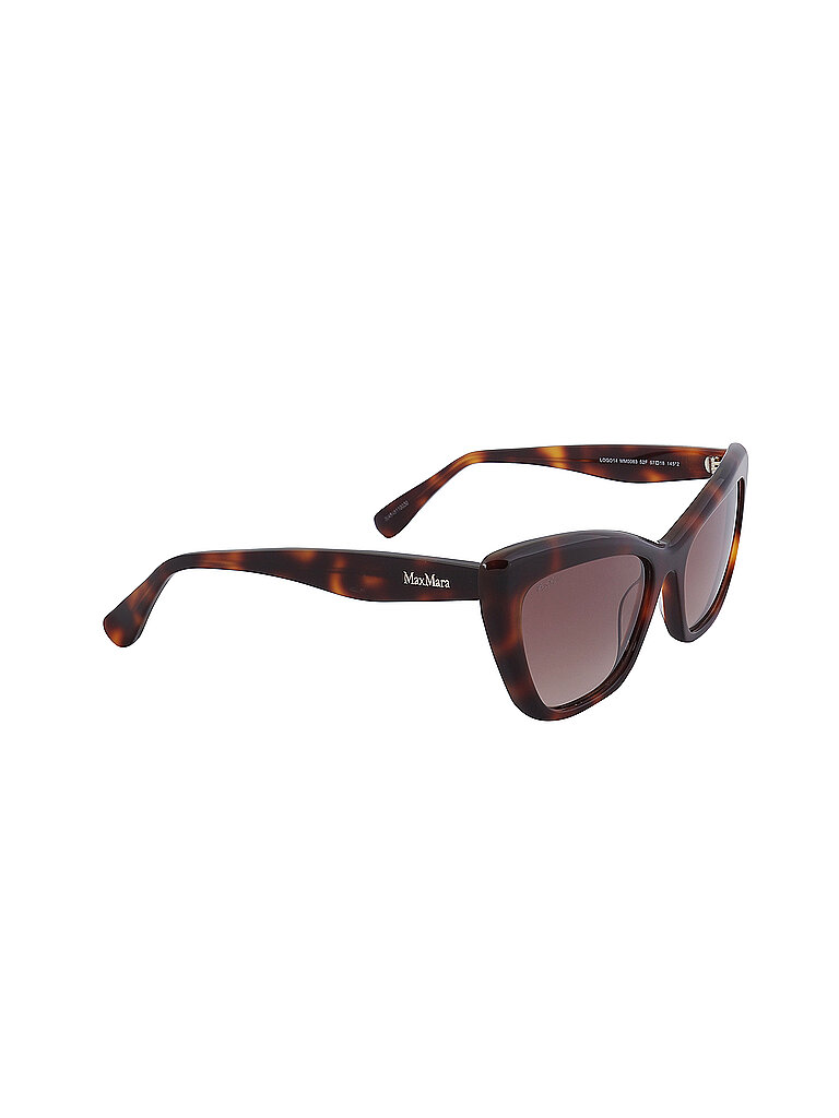 Frau MM0063 Logo14 52f Gläser SONNENBRILLEN Acetat Havanna Braun Katzenauge Normal Schattiert