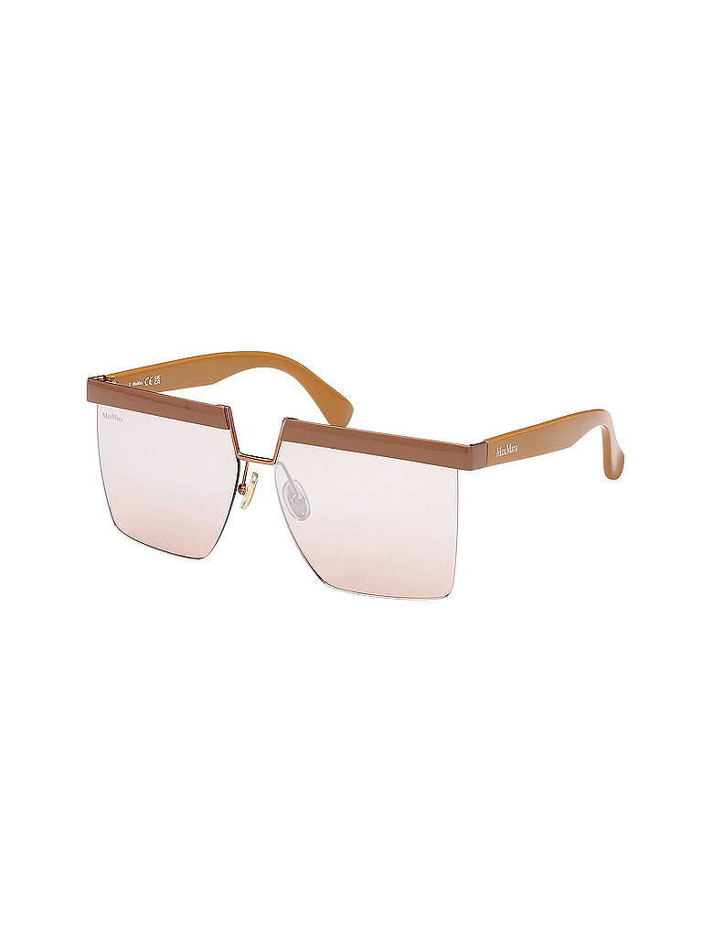 Damen MM0071 FLAT 45G Gläser SONNENBRILLEN Metall Braun Braun Geometrisch Normal