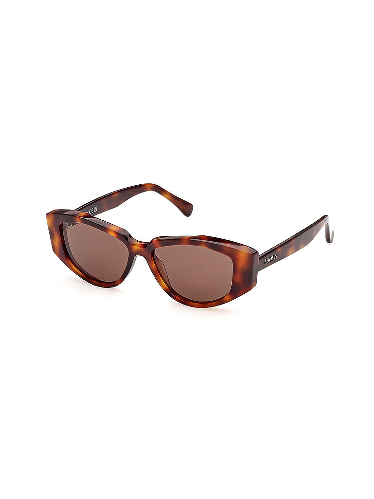 Max Mara Damen Max Mara MM0161 LEE4 52E Sonnenbrillen Acetat Havanna Braun Rund Normal