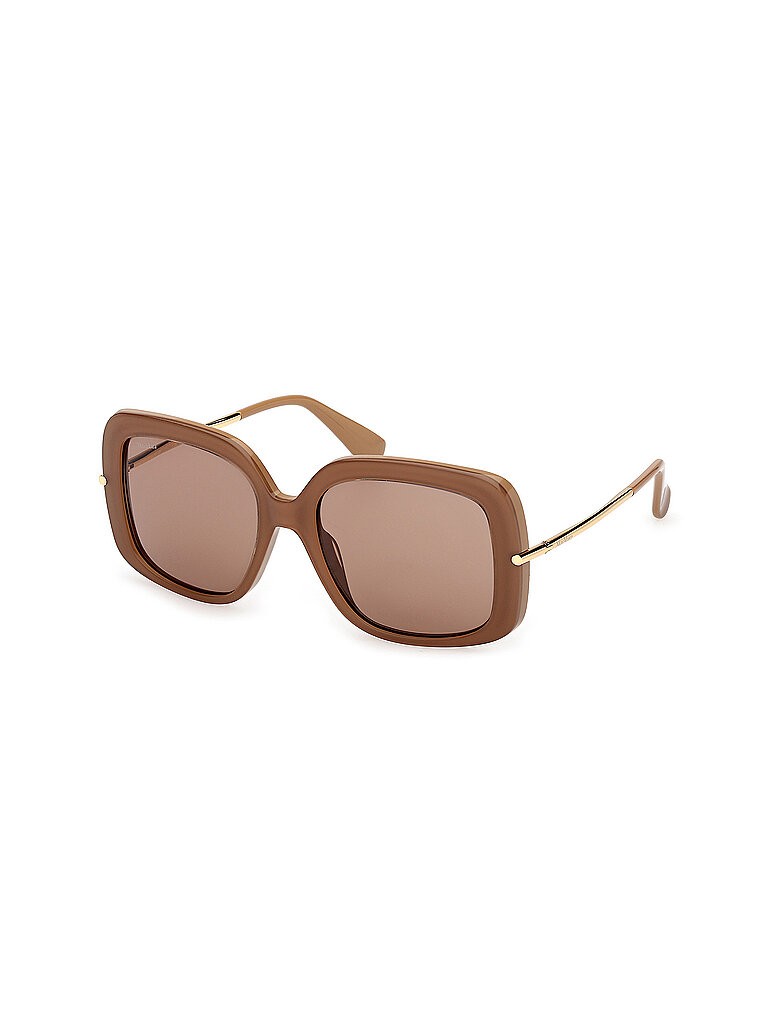 Max Mara Damen Max Mara MM0195 46E Sonnenbrillen Acetat Braun Braun Rund Normal