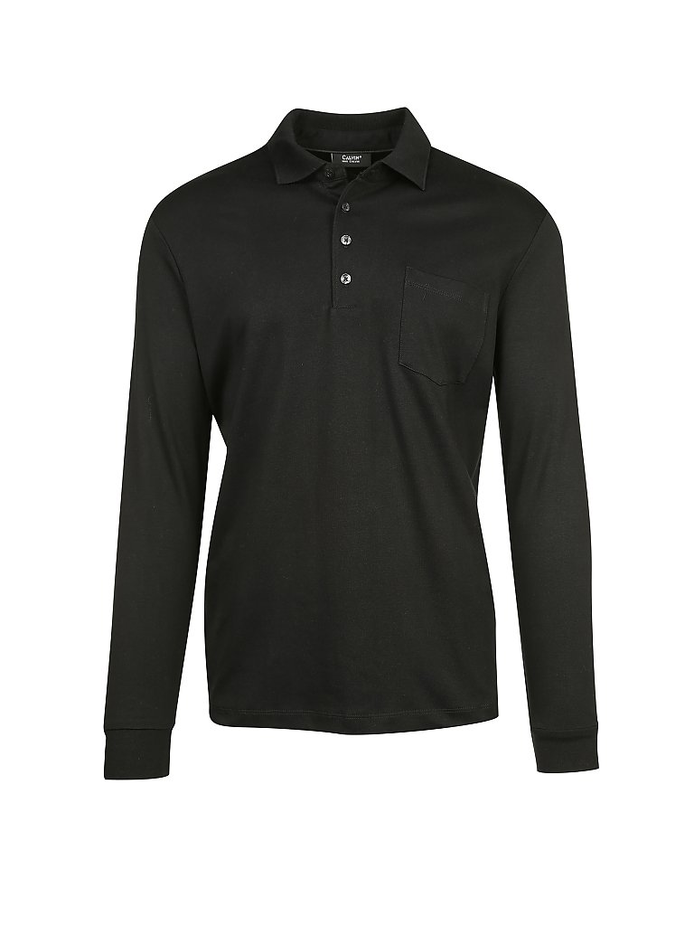 MAX CALVIN Poloshirt schwarz | M