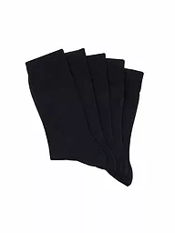 MAX CALVIN | Socken 5-er Pkg. schwarz  | dunkelblau