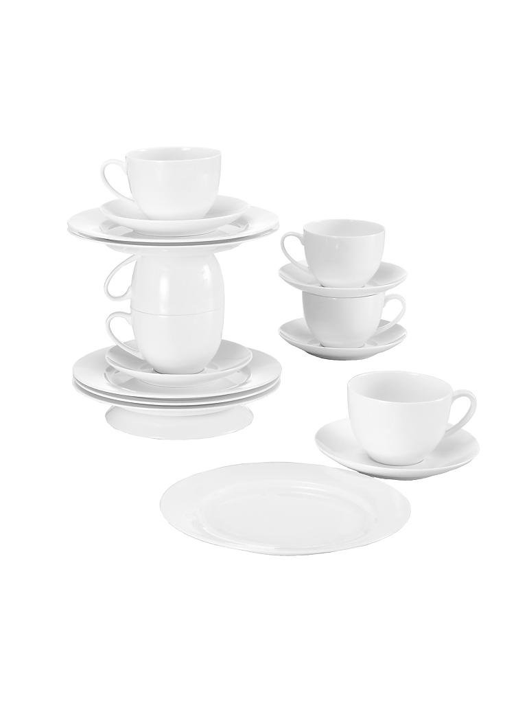 MAXWELL & WILLIAMS | Porzellan Kaffee-Set Cashmere 18-tlg. | weiß