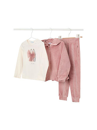 MAYORAL | Ensemble fille 3 pièces veste, t-shirt à manches longues et pantalon