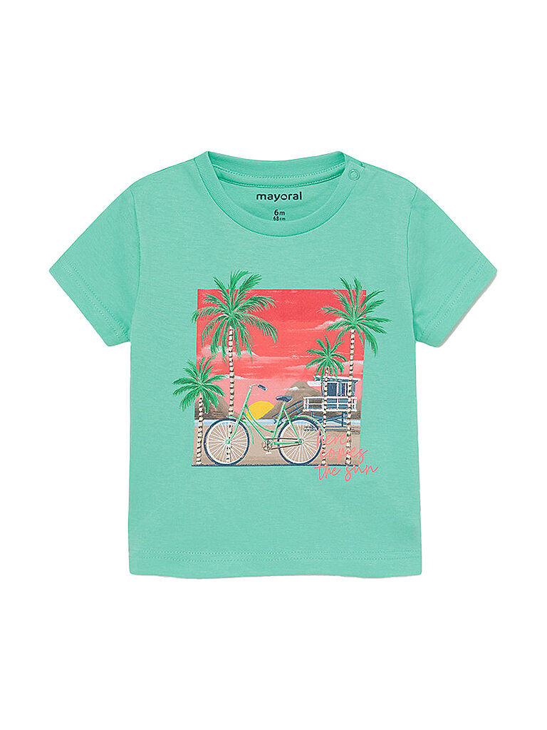 MAYORAL Jungen T Shirt  Fahrrad  türkis | 68