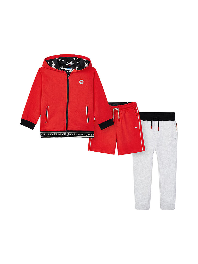 MAYORAL Jungen Sportset 3 teilig rot | 92