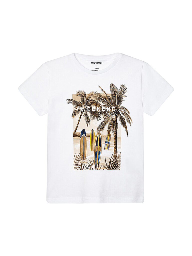 MAYORAL Jungen T Shirt  weiß | 104