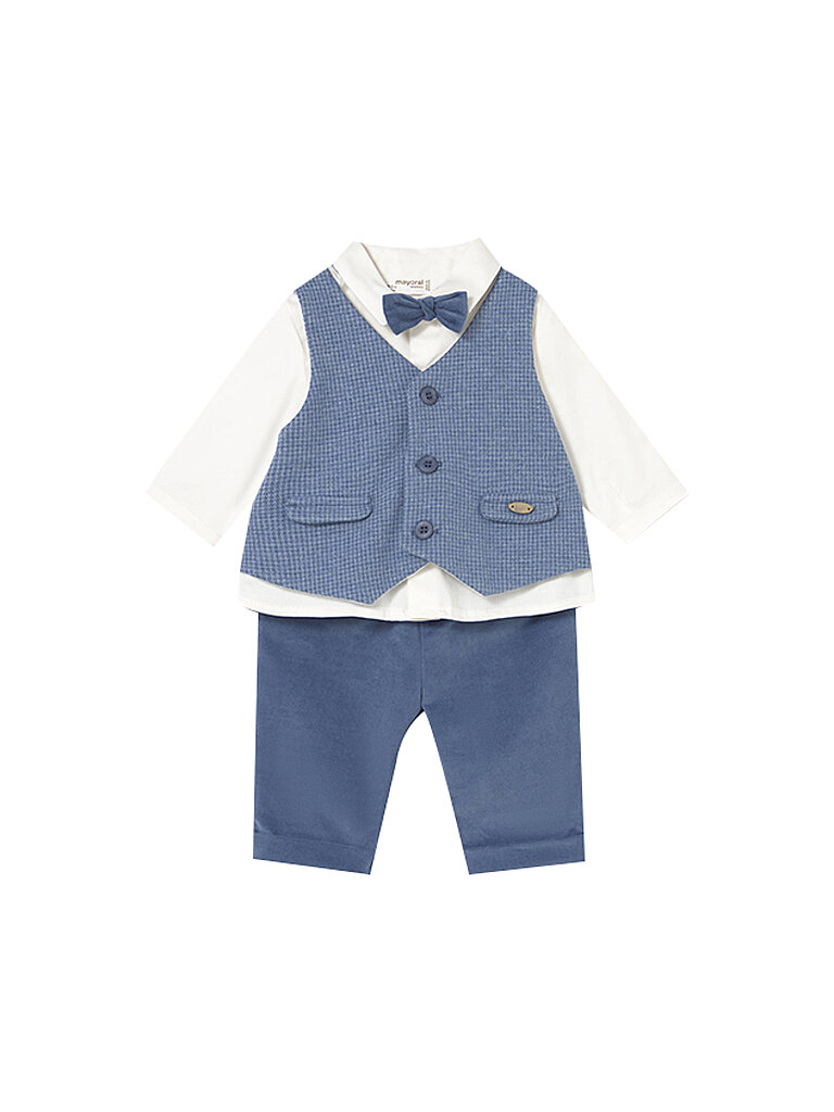 MAYORAL Baby Jungen Set 3-teilig Hemd, Hose und Fliege – MAYORAL