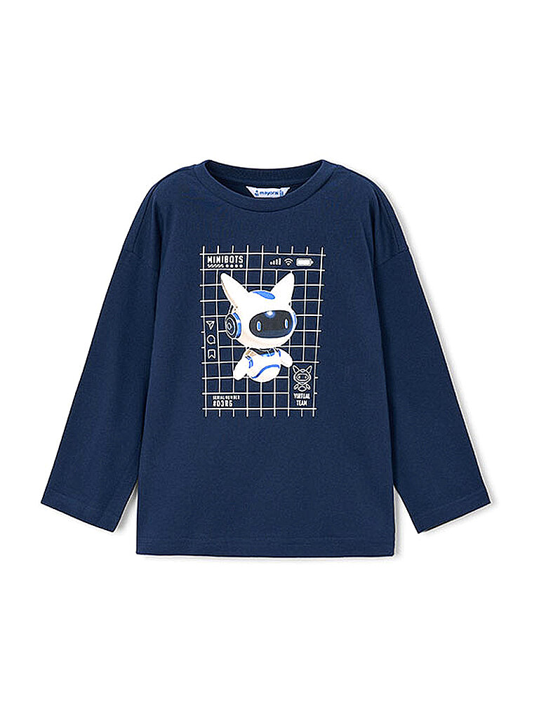 MAYORAL Jungen Langarmshirt  dunkelblau | 128