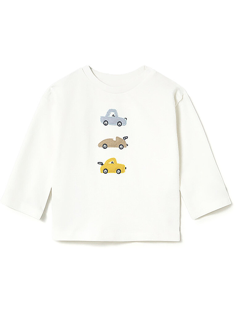 MAYORAL Baby Langarmshirt  weiss | 68