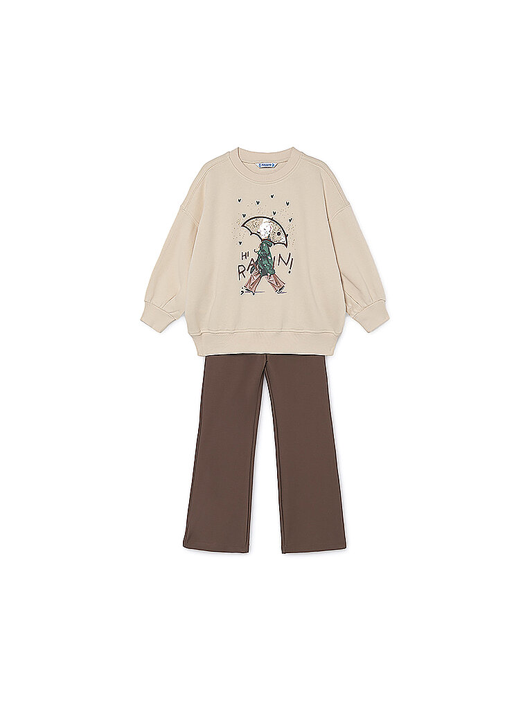 MAYORAL Mädchen Set 2-teilig Pullover und Leggings braun | 92