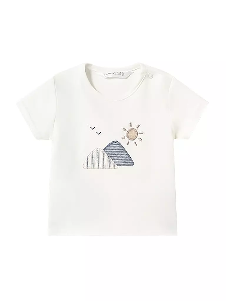 MAYORAL | Baby Garnitur-Set 3-teillig Hemd, T-Shirt und Shorts | creme