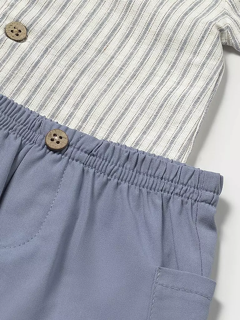 MAYORAL | Baby Garnitur-Set 3-teillig Hemd, T-Shirt und Shorts | creme