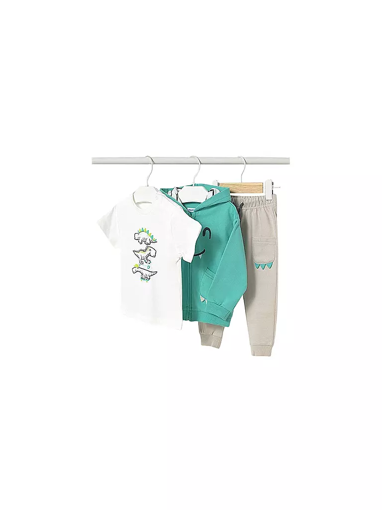 MAYORAL | Baby Jogger Set 3-teilig T-Shirt, Sweatjacke und Jogginghose | grau