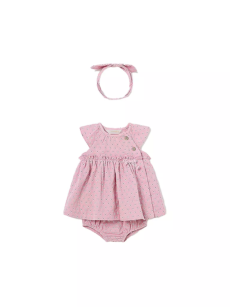MAYORAL | Baby Kleid mit Höschen und Stirnband | rosa