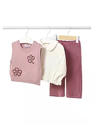 MAYORAL | Baby Mädchen Set 3-teillig Pullunder, Langarmshirt und Hose | rosa