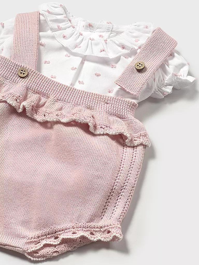 MAYORAL | Baby Set 2-teilig Bluse und Latzhose | beige