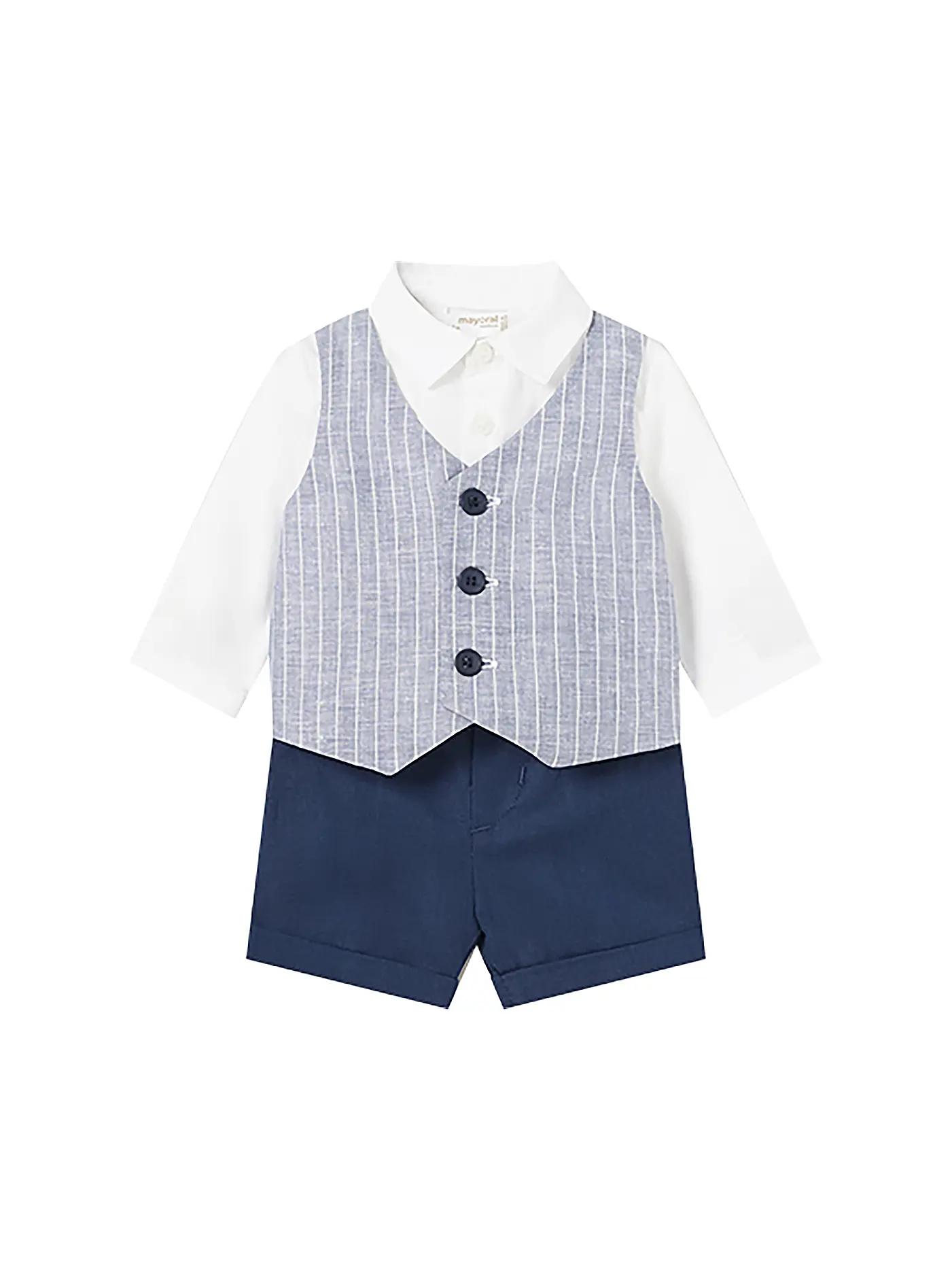 MAYORAL | Baby Set 2-teilig Hemd, Gilet und Hose | dunkelblau