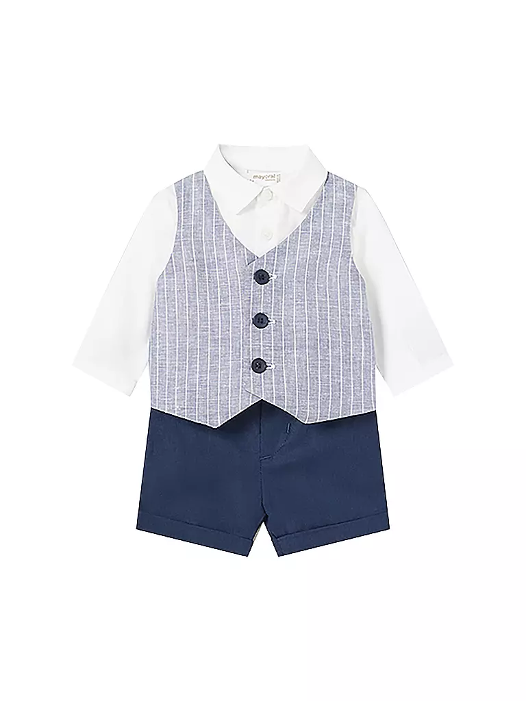 MAYORAL | Baby Set 2-teilig Hemd, Gilet und Hose | dunkelblau