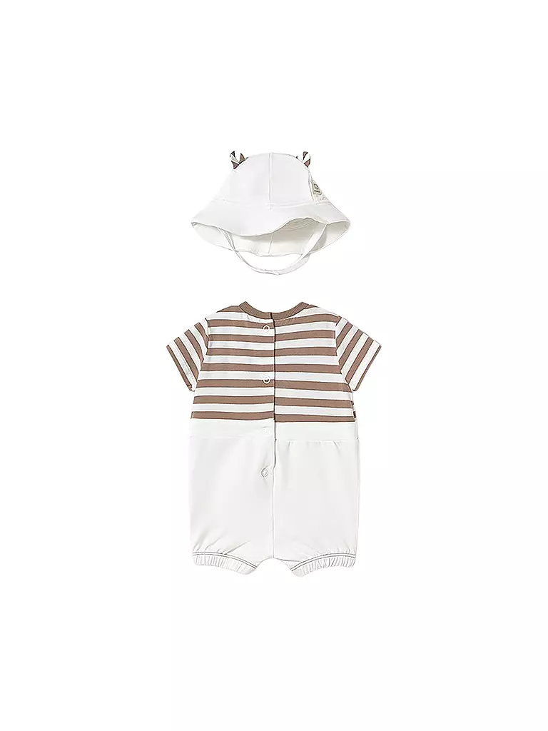 MAYORAL | Baby Set 2-teilig Strampler und Mütze | creme