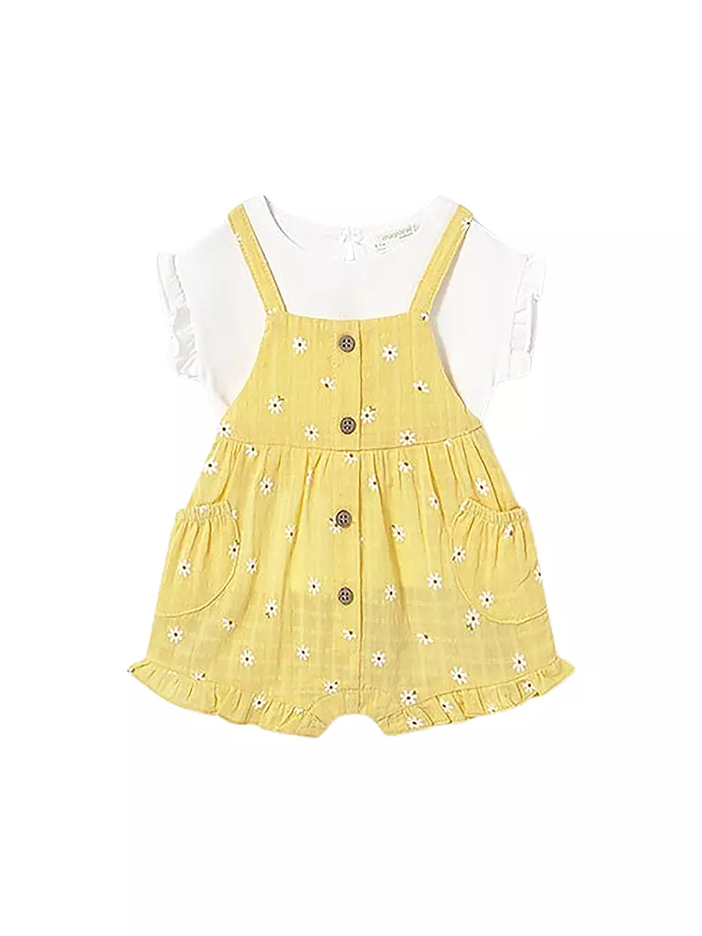 MAYORAL | Baby Set 2-teilig T-Shirt und Latzhose | gelb